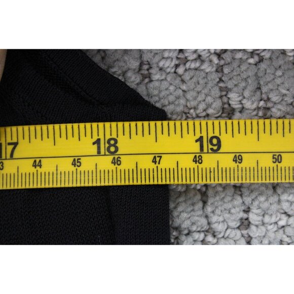 Boss Orange By Hugo Boss Dress Womens Large L Black Solid Sleeveless Designer - Picture 7 of 8